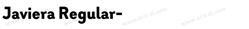 Javiera Regular字体转换